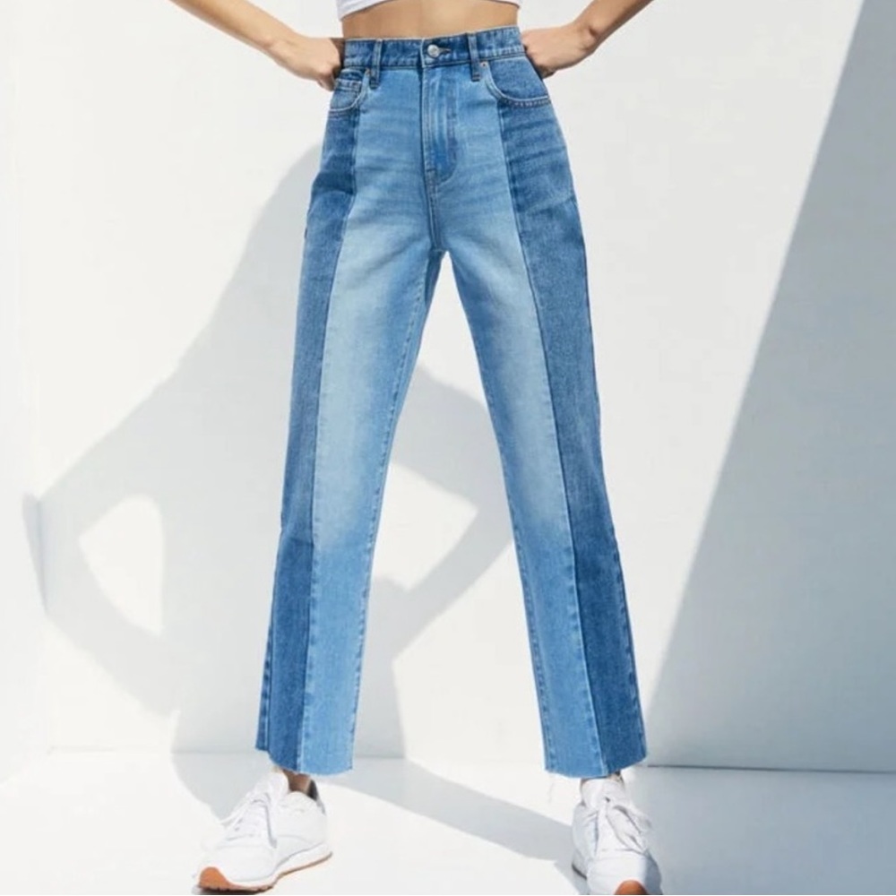 Pacsun Size 27 Two Tone High Waisted Mom Jean - Image 3